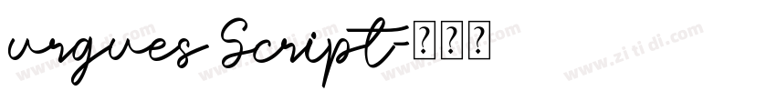 urgues Script字体转换